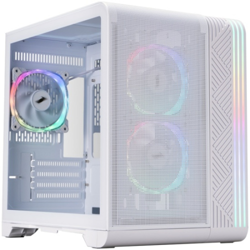 Корпус 1STPLAYER VT5 ARGB White (VT5-WH-3FS7-W) / mATX / 3x120mm ARGB fans