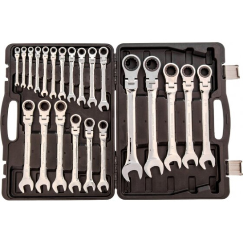 Набор ключей комбинированных MATRIX 14800 трещоточных шарнирных 22шт.