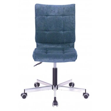 Кресло Бюрократ CH-330M/LT-27 без подлокотников темно-синий крестовина металл