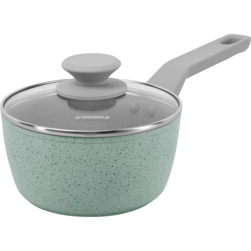 Ковш MAUNFELD Helga MSP14FA05FS из кованого алюминия со стекл. крышкой, 16см, 1,4л