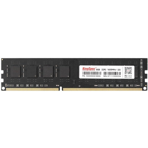 ОЗУ KINGSPEC KS1600D3P13508G DDR3L 8Gb 1600MHz PC3-12800 CL11 DIMM 240-pin 1.35В RTL
