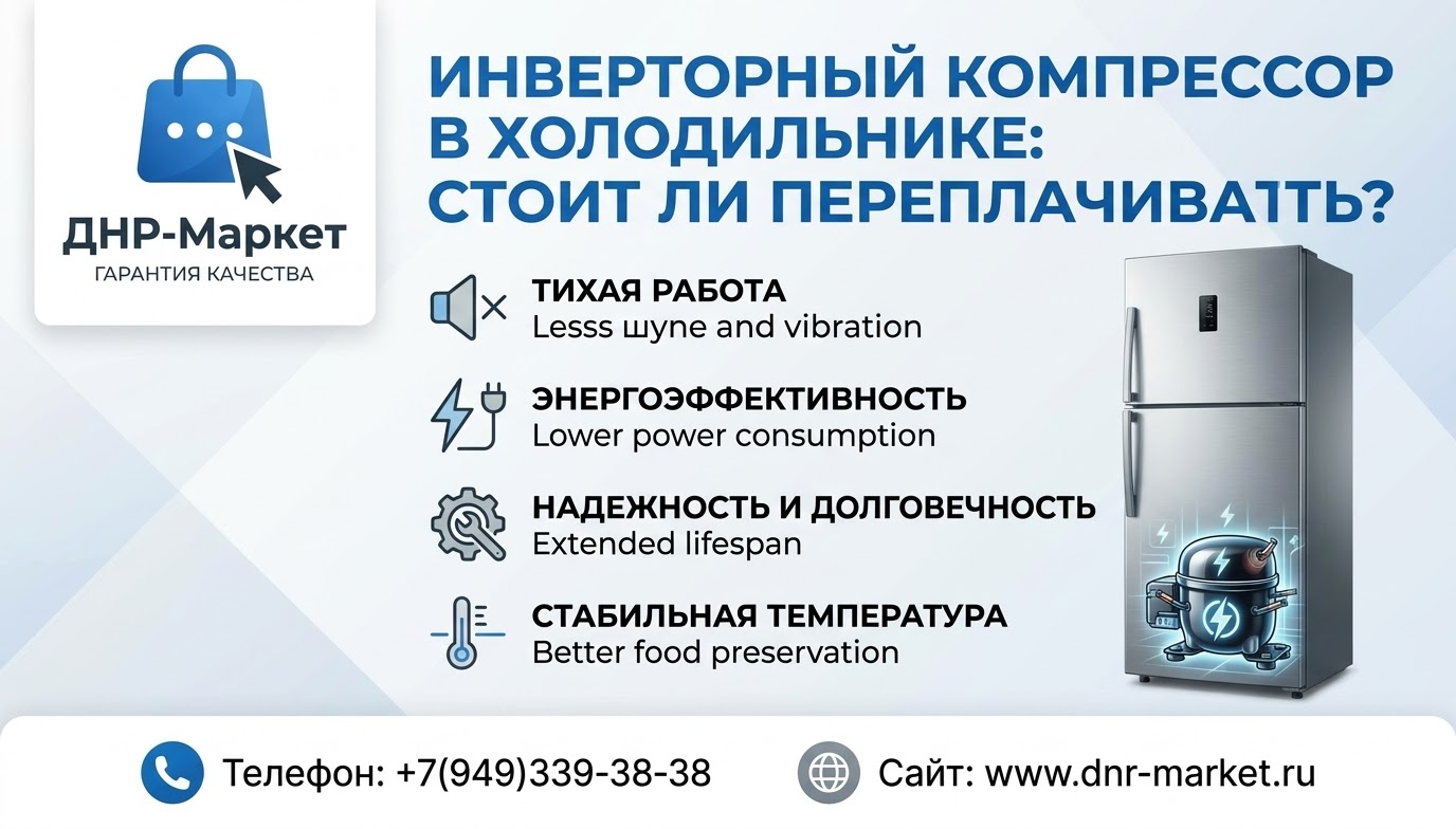 Инверторный компрессор в холодильнике: стоит ли переплачивать. Инверторный компрессор в холодильнике: стоит ли переплачивать.