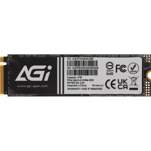 SSD AGI AI298 AGI4T0GIMAI298-CB M.2 PCIe 4TB Retail-Color Box
