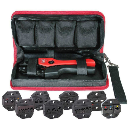 Пресс-клещи КВТ СТК 83347 +8 матрицы в сумке