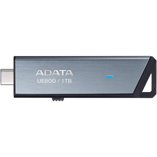 USB-флешка A-DATA Elite UE800 (AELI-UE800-1T-CSG) 1TB USB 3.2/TypeC, Серый, металлич.1000/1000 Mb/s