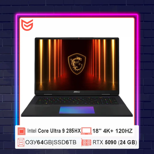 Ноутбук MSI Titan 18" U9/RTX5090 24Gb/64Gb/6Tb/4K