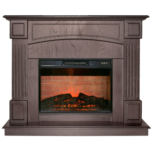 Электрокамин RealFlame Carolina 24/25,5 DN темный орех с очагом Irvine 24