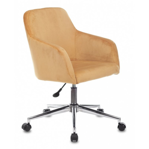 Кресло Бюрократ CH-380SL/9AMBER янтарный Italia 9 крестов. металл хром