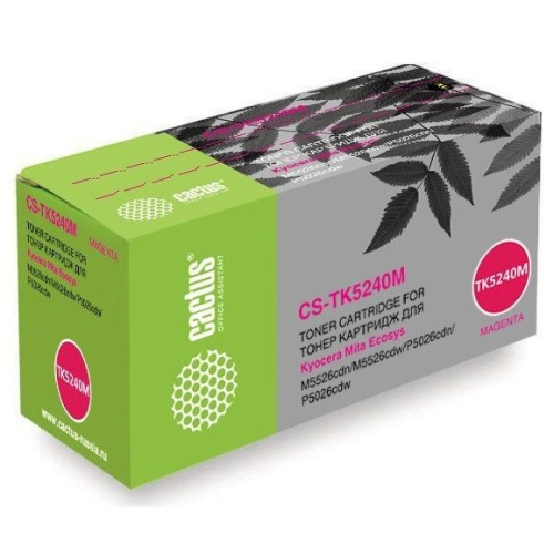 Картридж лазерный Cactus CS-TK5240M-MPS TK-5240M пурпурный (6000стр) для Kyocera Ecosys M5526cdn/M5526cdw/P5026cdn/P5026cdw
