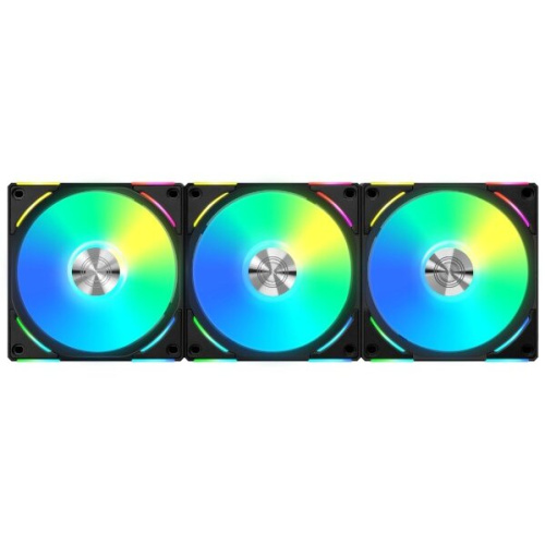 Комплект вентиляторов LIAN LI Uni Fan ALV2 120 Triple Black (G99.12ALV23B.00) aRGB PWM 120mm 2000RPM (3pcs)