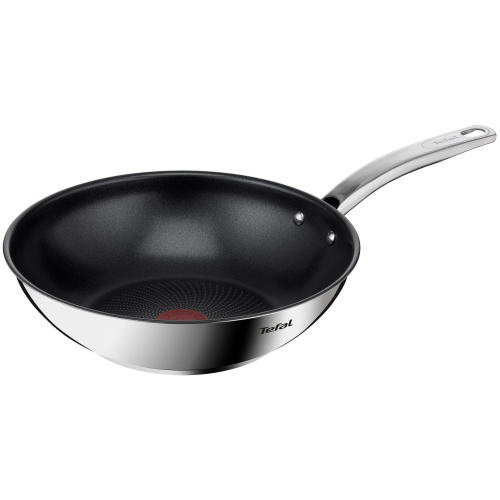 Сковорода ВОК (WOK) Tefal Intuition B8171944 круглая 28см ручка несъемная (без крышки) стальной (2100125812)