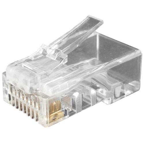 Коннектор Hyperline PLUG-8P8C-U-C6-100 RJ-45 8P8C категория 6, 100шт.
