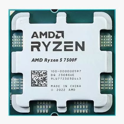 Процессор AMD Ryzen 5 7500F Oem (100-000000597) Base 3,70GHz, Turbo 5,00GHz, without graphics, L3 32Mb, TDP 65W, AM5