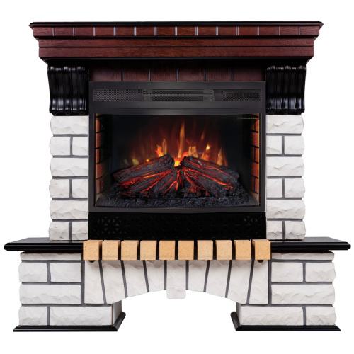 Электрокамин RealFlame Country AO античный дуб с очагом Firefield 25 S IR