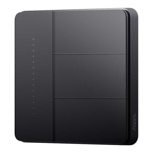 Умный выключатель Aqara Z1 Pro ZNQBKG44LM (ZNQBKG44LM-GR) 3-хкл. графитовый