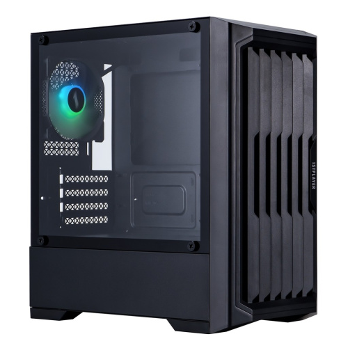 Корпус 1STPLAYER Bullet Hunter H2 ARGB Black (H2-BK-4F7) / mATX / 4x120mm ARGB fans