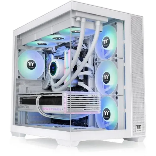 Корпус Thermaltake View 380 TG ARGB (CA-1Z2-00M6WN-00) белый без БП ATX 9x120mm 5x140mm 1x200mm 2xUSB3.0 audio bott PSU