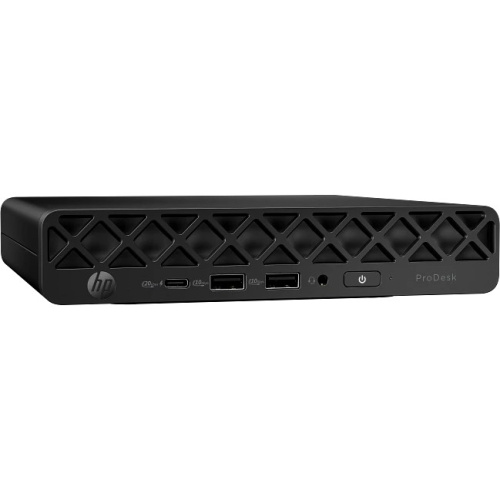 Неттоп HP ProDesk 4 Mini (BY7B2ET) G1i Mini U5 225T (2.5) 16Gb SSD512Gb Graphics без ОС GbitEth WiFi BT 90W kb мышь клавиатура черный
