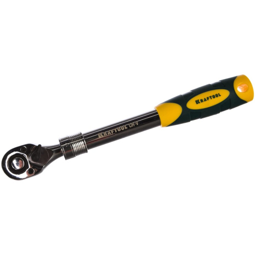 Ключ трещотка Kraftool Pro (27798-1/2) для торцовых головок, телескопическая, Сr-V сталь, 72 зубца, 1/2"