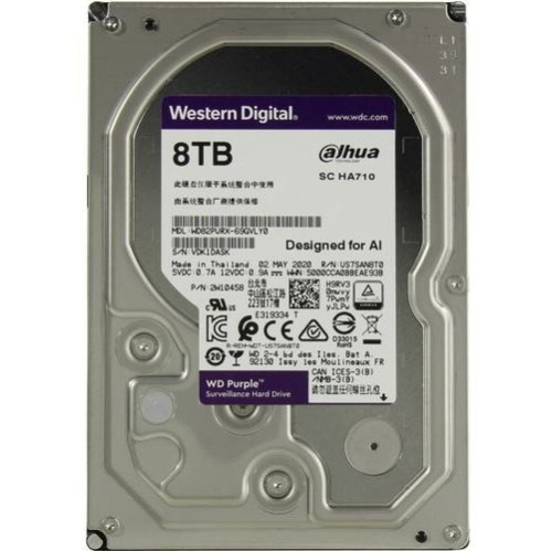 HDD WD WD82PURX 8TB, DV&NVR, SATA3, Cache 256MB OEM