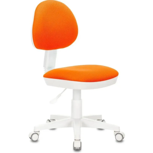 Кресло детское Бюрократ KD-3/WH/TW-96-1 оранжевый крестов. пластик белый Кресло детское Бюрократ KD-3/WH/TW-96-1 оранжевый крестов. пластик белый