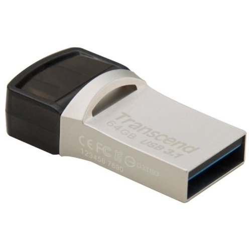 Flash Drive 64GB OTG USB 3.1 gen.1 & USB Type-C Transcend JetFlash 890 TS64GJF890S
