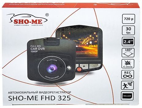 Видеорегистратор Sho-Me FHD-325 черный