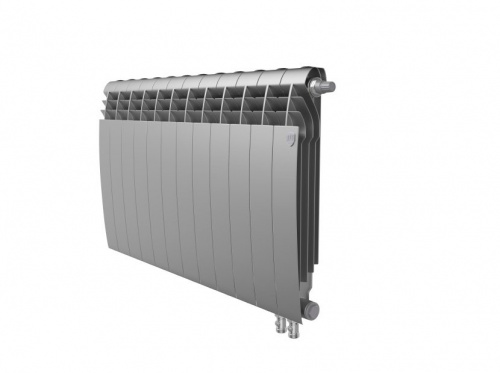 Биметаллический радиатор отопления  Royal Thermo Biliner 500 Vr 12 Секций Silver Satin