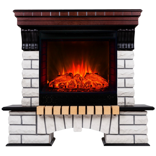 Электрокамин RealFlame Country AO античный дуб с очагом Evrika 25,5 LED