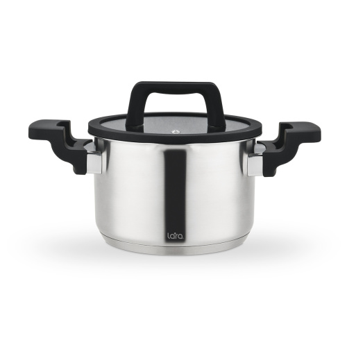 Кастрюля LARA LR02-293 нерж Премиум