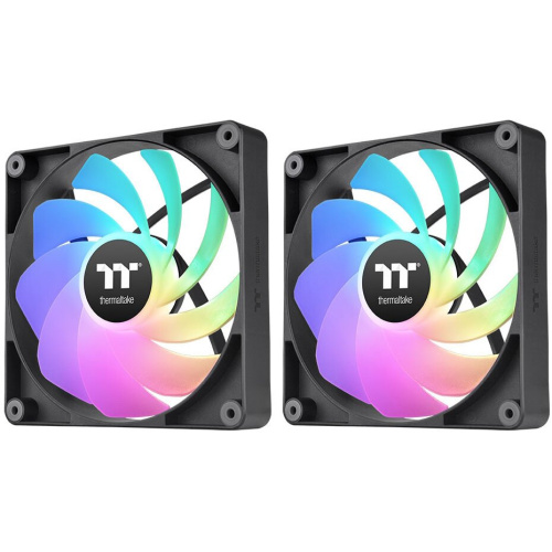 Вентилятор Thermaltake CT140 Sync реверсивный ARGB черный (CL-F174-PL14SW-A) 4-pin 32.8dB Ret