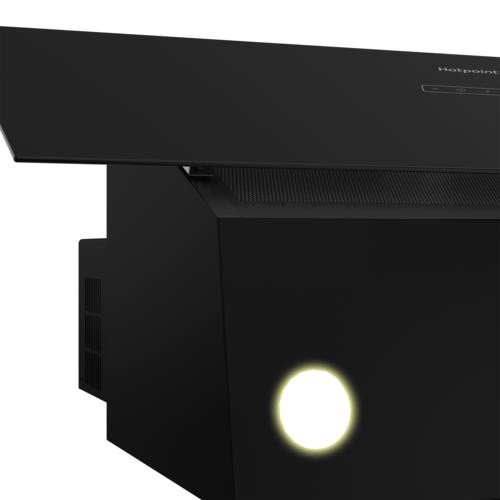 Вытяжка наклонная Hotpoint HPHV 63LT BL черный/черный