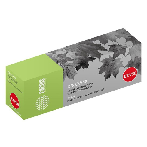 Тонер Картридж Cactus CS-EXV50 черный (17600стр.) для Canon IR 1400 series/1435/1435i/1435iF/1435P