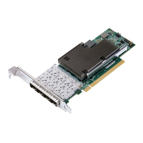 Сетевой адаптер Lenovo ThinkSystem Broadcom 57454 (4XC7A08316) 10/25GbE SFP28 4-port PCIe Ethernet Adapter V2