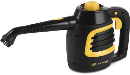 Пароочиститель Kitfort КТ-930 черный/оранжевый