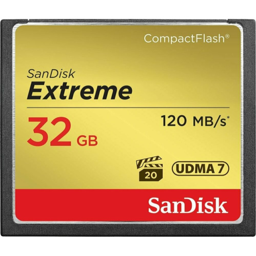 Карта памяти SanDisk CF SDCFXSB-032G-G46 32GB Extreme 120MB/s