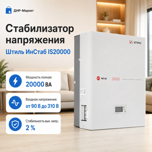 Стабилизатор напряжения Штиль ИнСтаб IS20000 — внешний вид