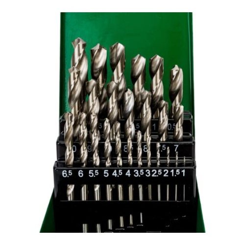 Набор сверл по металлу ROCKFORCE HSS 4241 RF-924U25