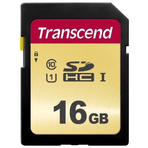 Карта памяти Transcend TS16GSDC500S 16GB UHS-I U1 SD card