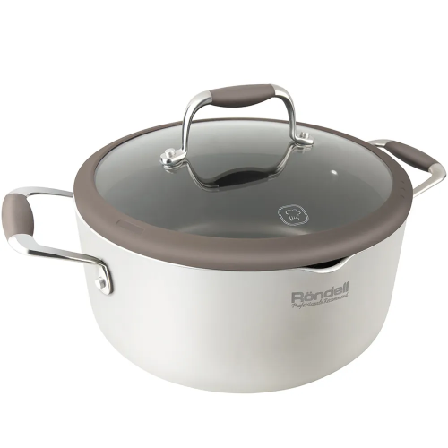 Кастрюля RONDELL Latte RDA-532 3.5л серебристый