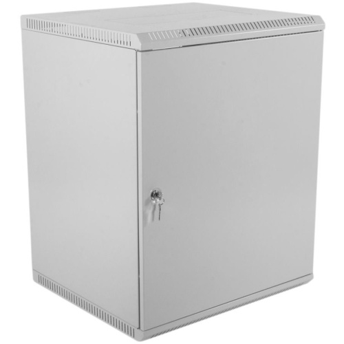 Шкаф коммутационный ЦМО ШРН-Э-15.650.1 серый 15U 600x650мм пер.дв.стал.лист несъемн.бок.пан.