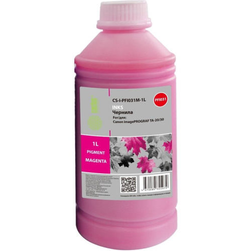 Чернила Cactus CS-I-PFI031M-1L PFI-031 пурпурный1000мл для Canon imagePrograf TM-240/340