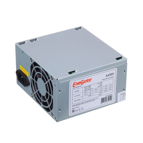 Блок питания Exegate EX253681RUS AA350 350W, ATX, 8cm fan, 24+4pin, 2xSATA, 1xIDE