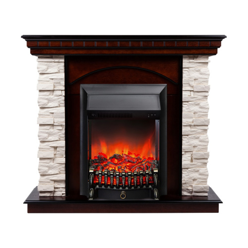 Электрокамин RealFlame Elford AO античный дуб с очагом Fobos Lux Black