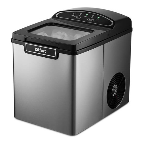 Льдогенератор Kitfort KT-1807 серебристый/черный