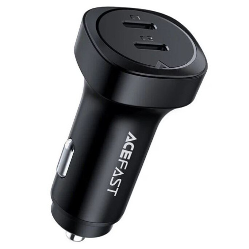 АЗУ ACEFAST B2 72W dual USB-C metal car charger черный