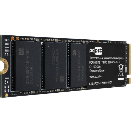 SSD PC Pet PCPS001T3 PCI-E 3.0 x4 1Tb M.2 2280 OEM