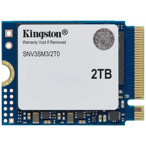 SSD Kingston NV3 SNV3SM3/2T0, 2000GB, M.2(22x30mm), NVMe, PCIe 4.0 x4, 3D TLC, R/W 6000/5000MB/s, TBW 640, DWPD 0.2