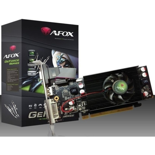 Видеокарта AFOX AF210-1024D3L5 Geforce GT210 1GB DDR3 64Bit DVI HDMI VGA LP Single Fan