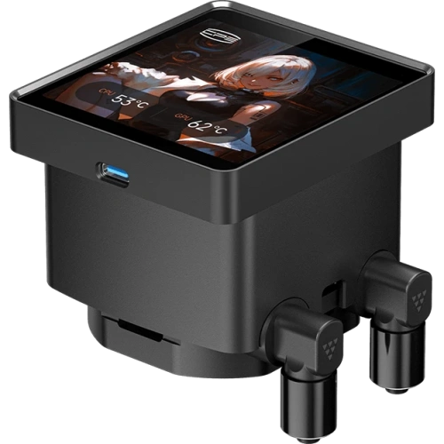 СВО PcCooler DT360 ARGB Display BK (300W, 360mm, LED temp., Black, Fans 3x120mm, 83.83CFM, 3000RPM/ Pump height)